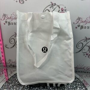 lululemon athletica White Nylon Tote with Logo